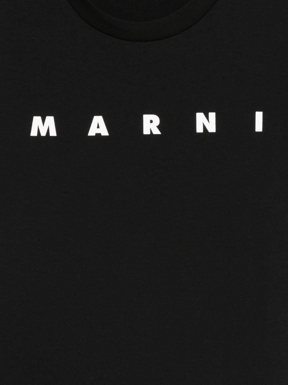 T-shirt nero per bambino M01601M00RF 0M900 Marni Kids 