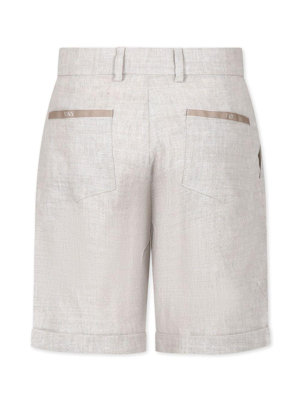 Bermuda beige per bambino FU6P19I0215 166 Fay Kids 