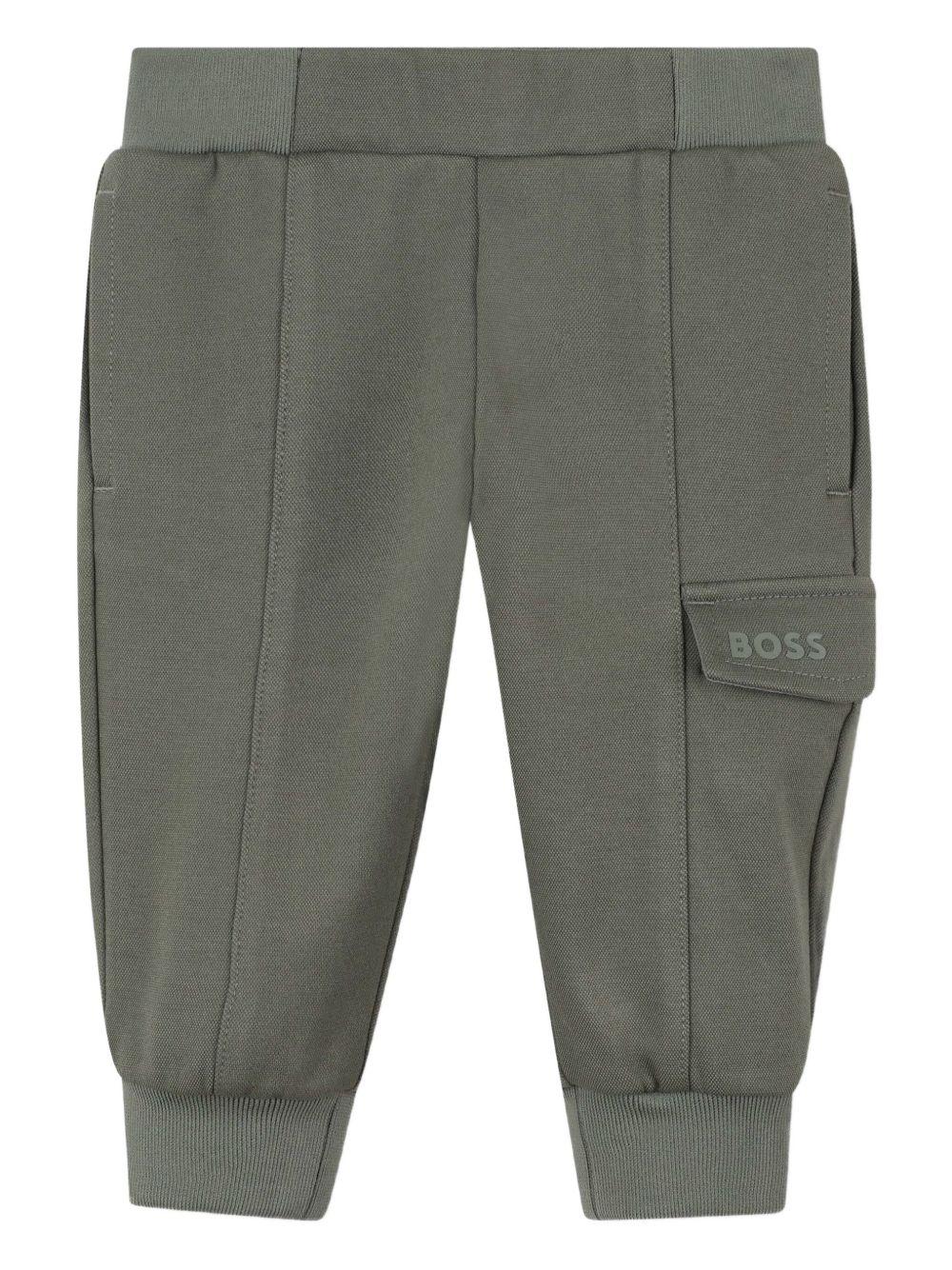 Pantalone verde per neonato J52436 09B Boss Kids 