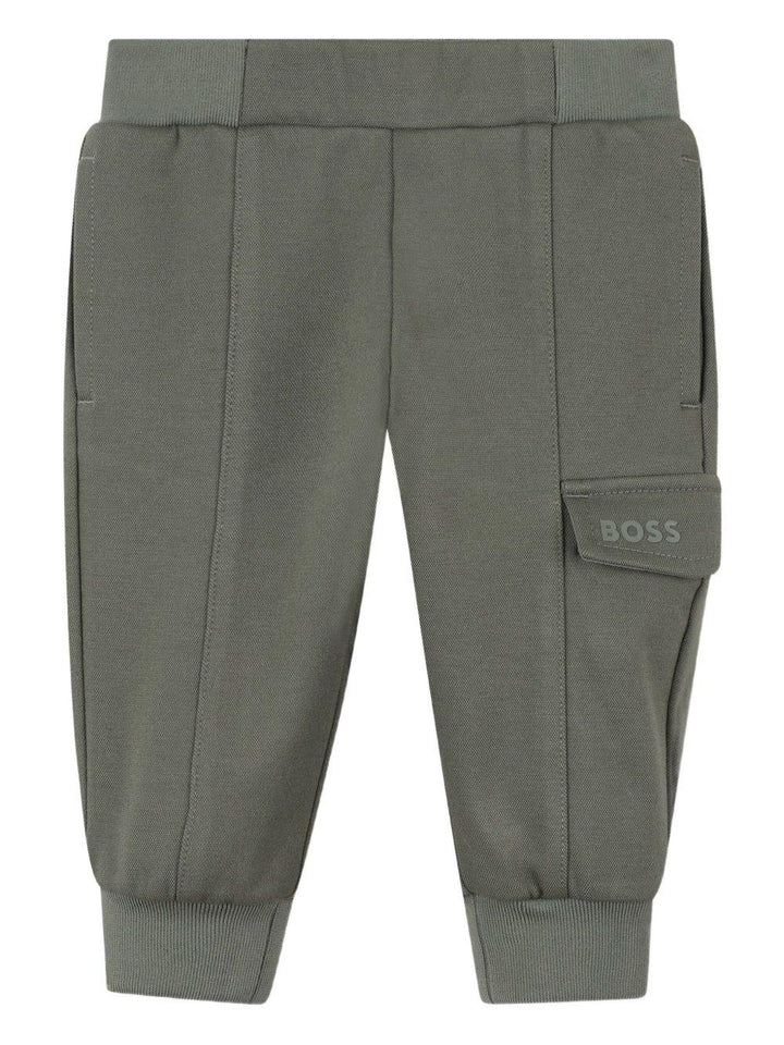 Pantalone verde per neonato J52436 09B Boss Kids 