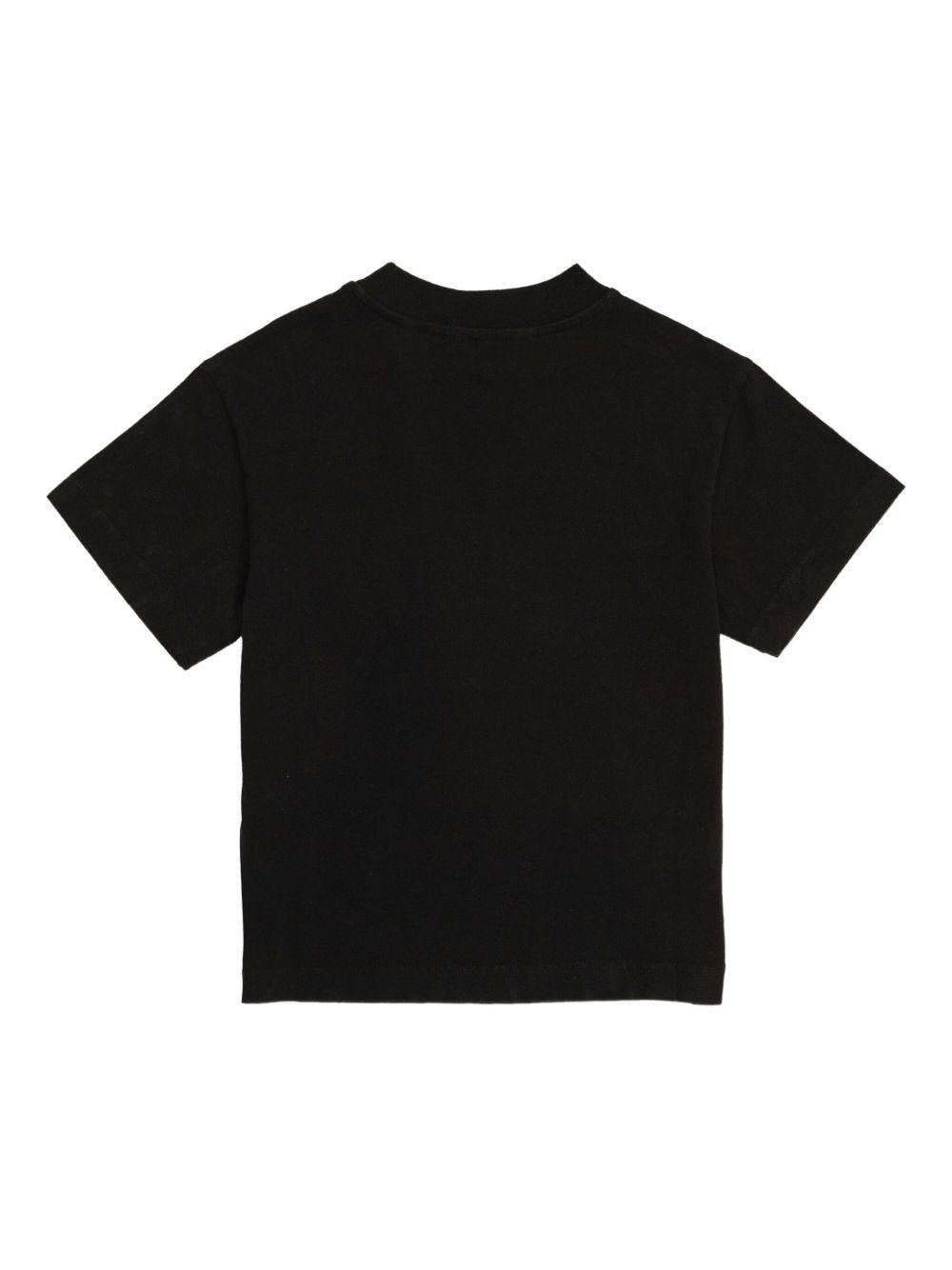 T-shirt nera per bambino PGAA002F25JER00A 1030 Palm Angels Kids 
