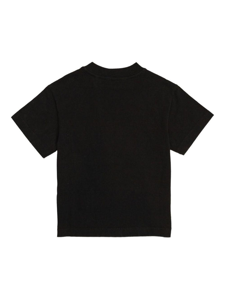 T-shirt nera per bambino PGAA002F25JER00A 1030 Palm Angels Kids 