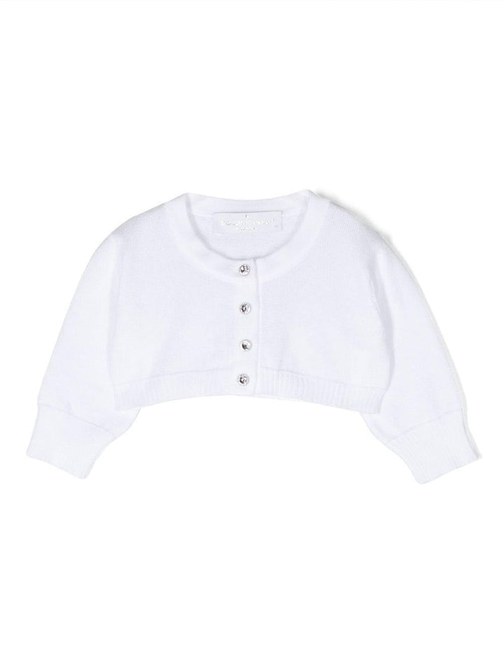 Cardigan bianco per neonata