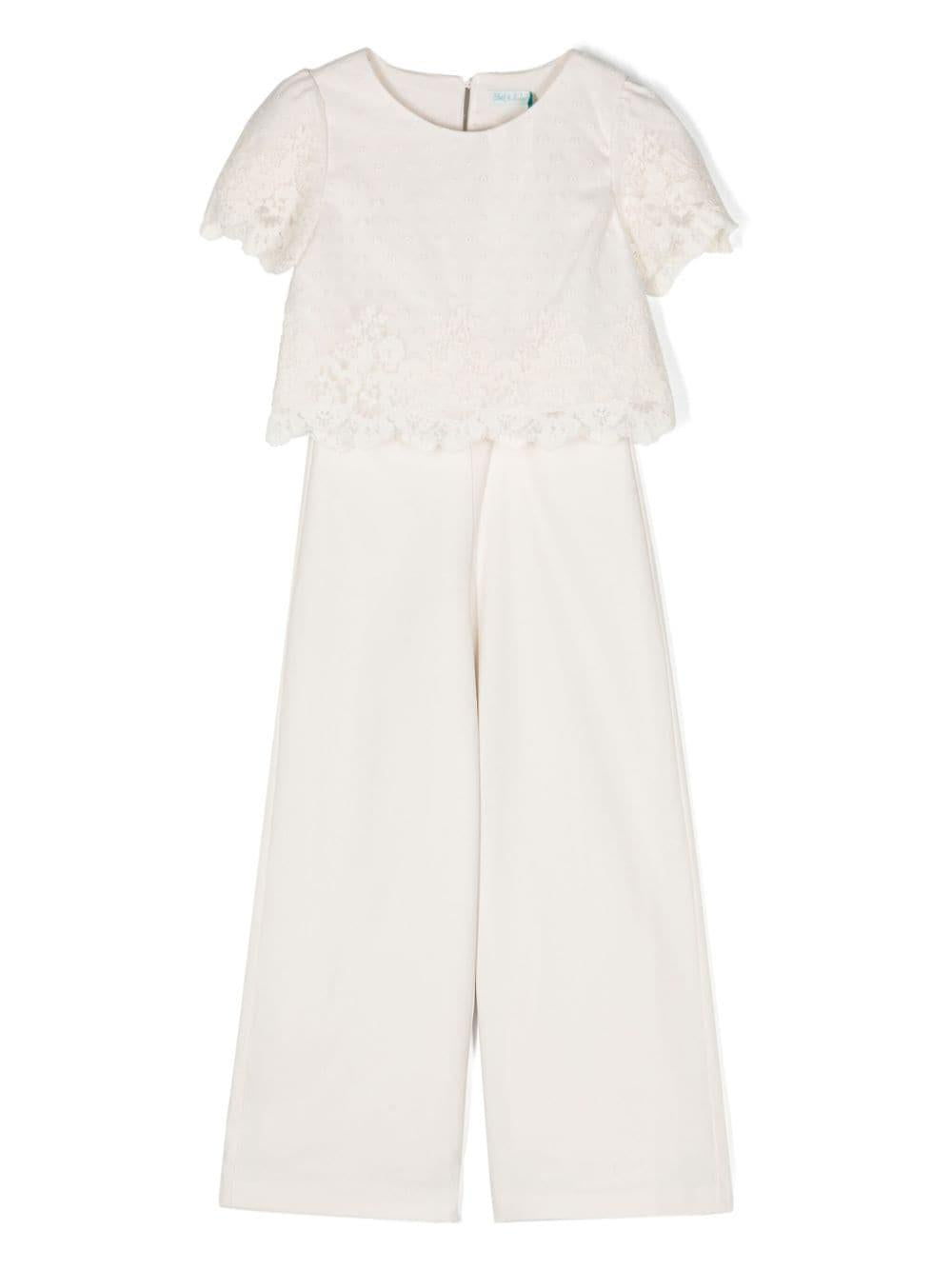 Completo bianco per bambina 5275 002 Abel & Lula 