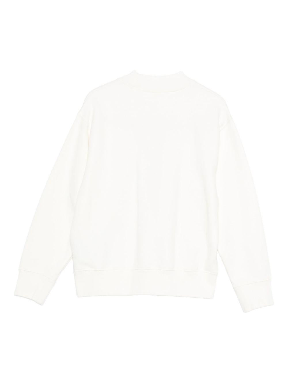 Felpa bianca per bambino PGBA013F25FLE004 0330 Palm Angels Kids 