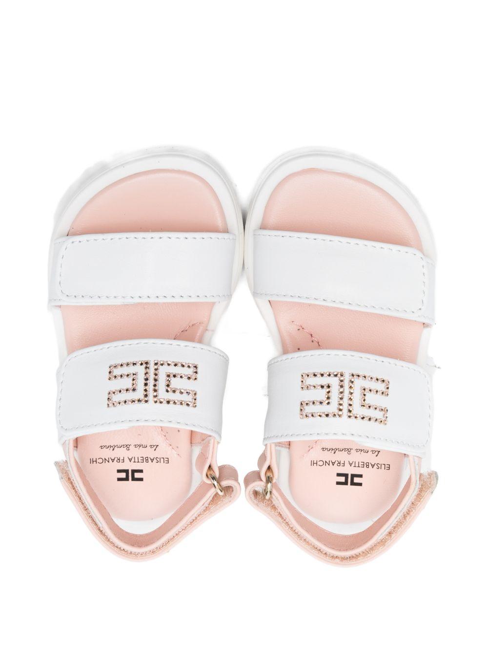 Sandali bianche per bambina F1A2E05500092 B078 Elisabetta Franchi Kids 