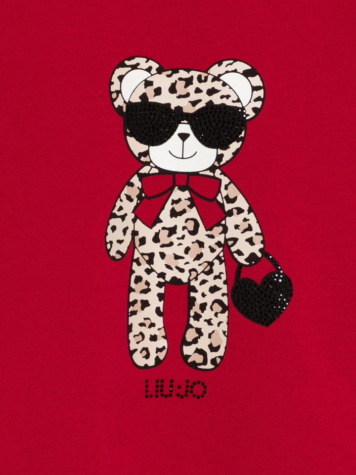 Felpa rossa per bambina KF5111F0724 91656 Liu Jo 