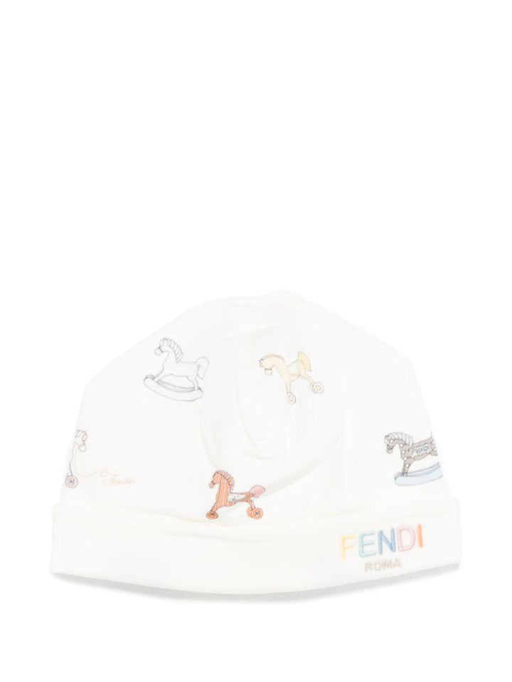 Tutina bianca per neonato BUK156AVW8 F0ZA0 Fendi Kids 