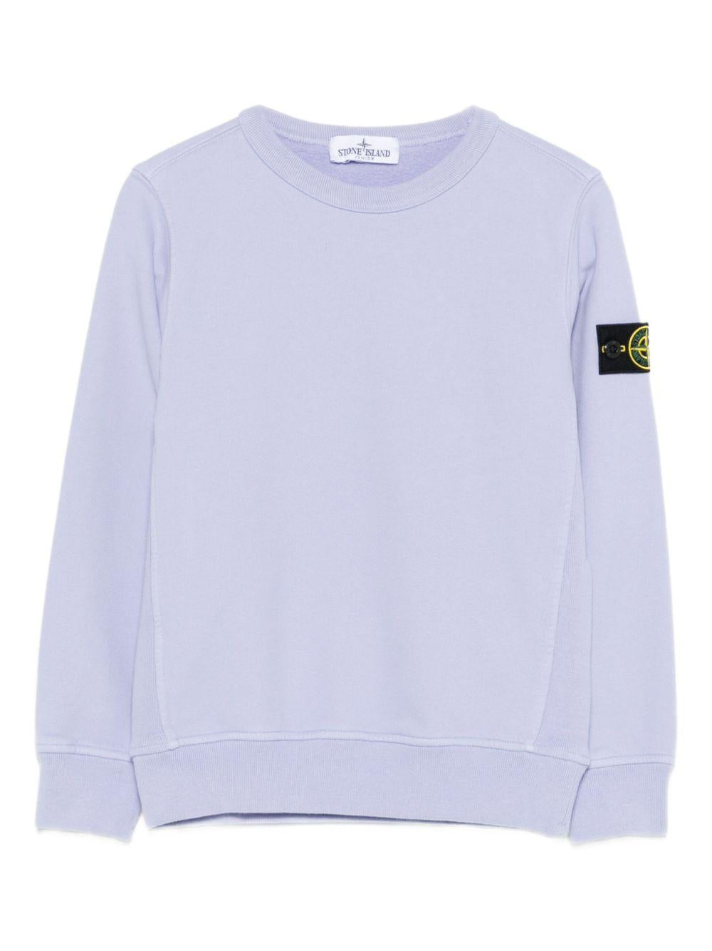 Felpa lila per bambino 66100001S0A20 V008B Stone Island Kids 