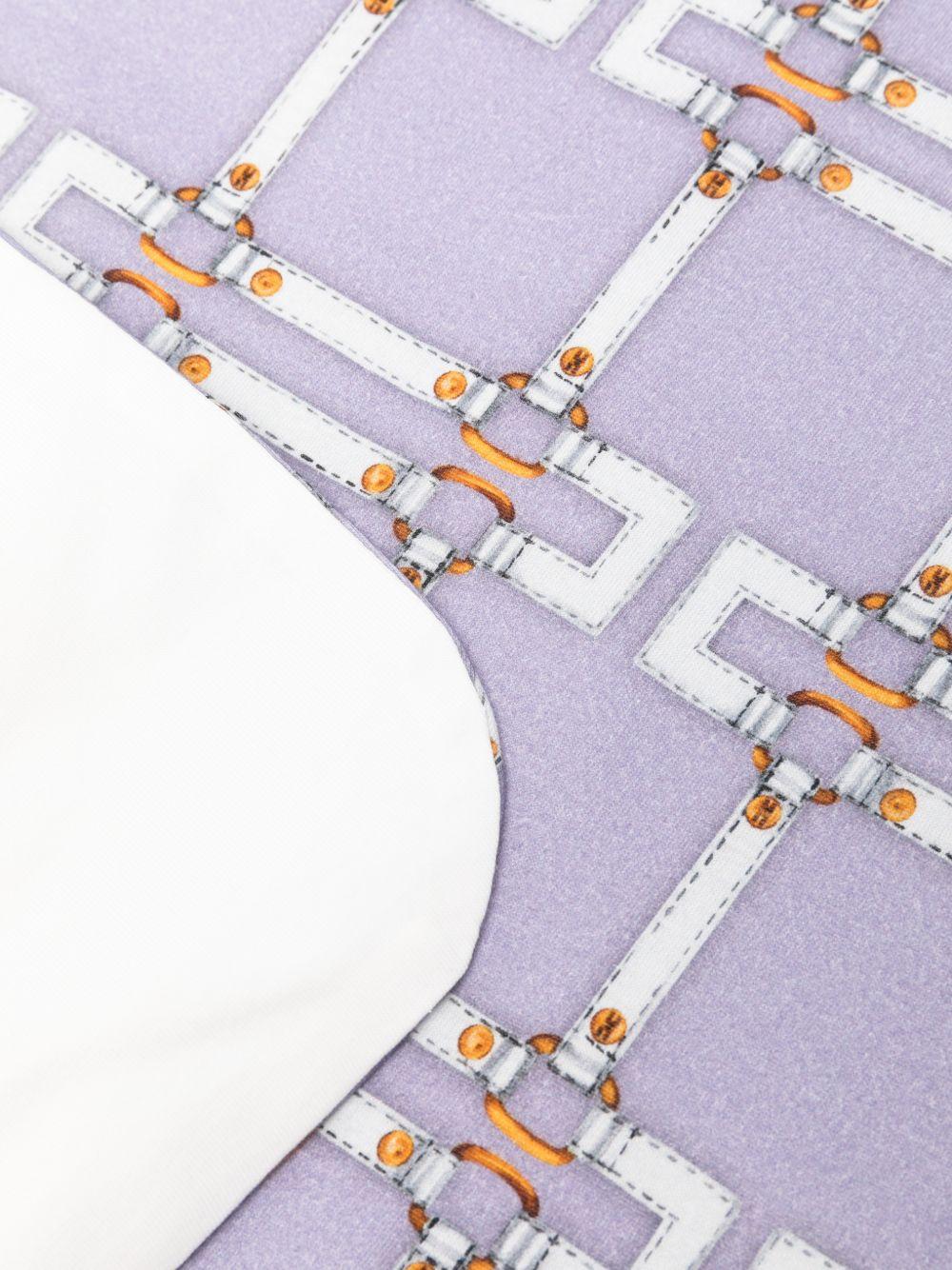 Coperta lilla per neonata ENCO0840JFE01 D881 Elisabetta Franchi Kids 