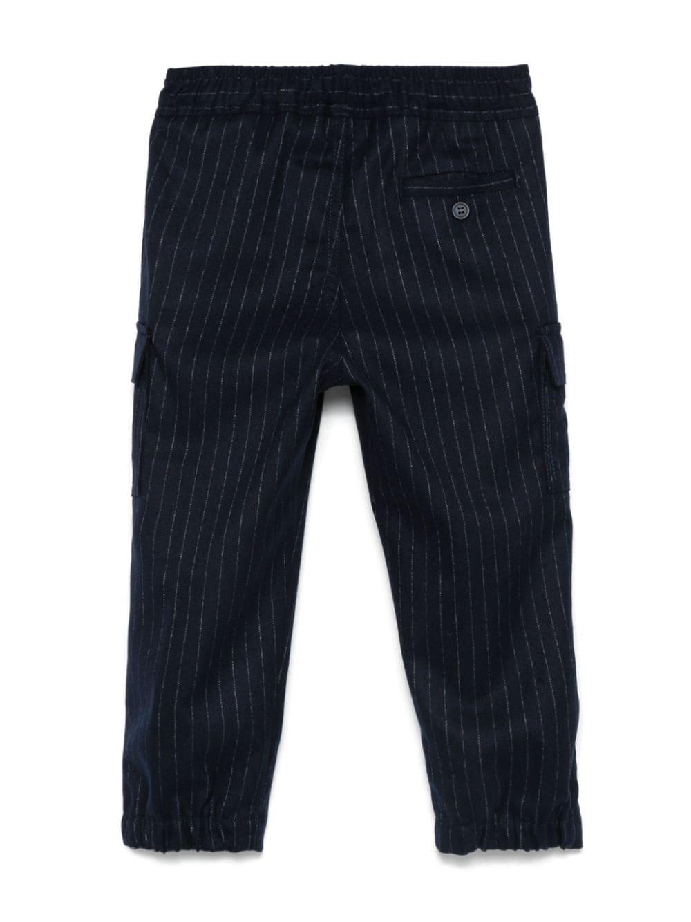 Blue/white trousers for children