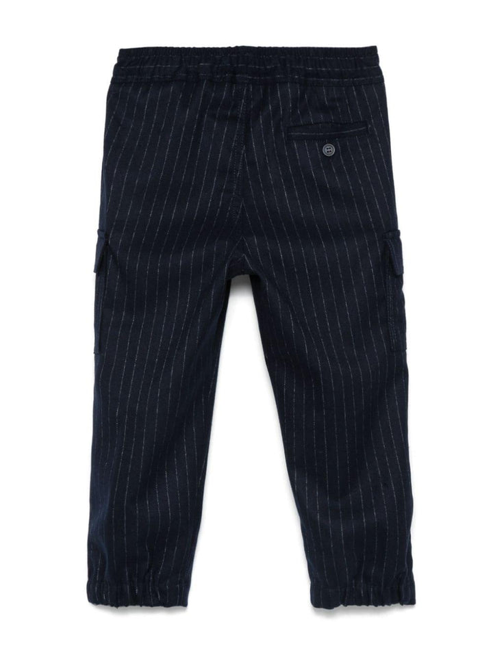 Blue/white trousers for children