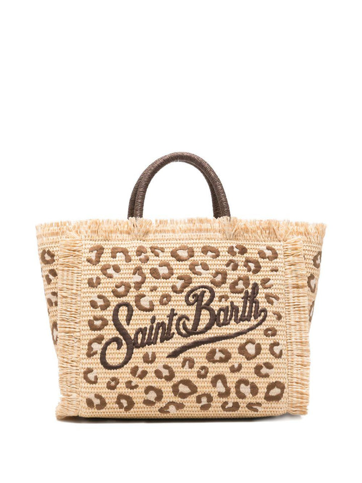 Borsa leopardata beige per bambina COL0017 00349L MC2 Saint Barth Kids 