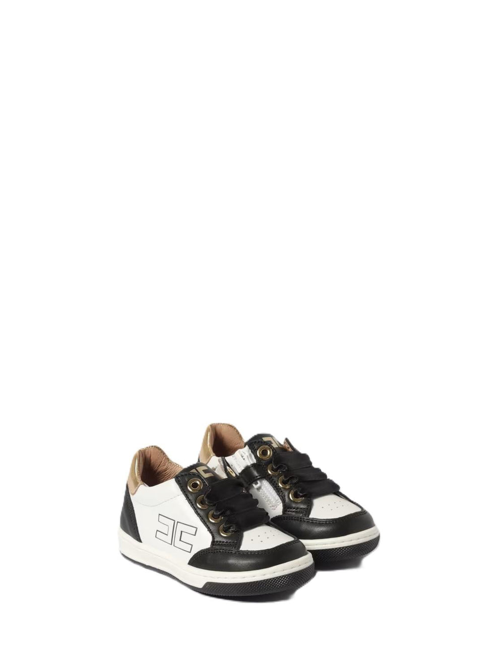 Sneakers bianche/nere per bambina F1A9E03301251 A780 Elisabetta Franchi Kids 