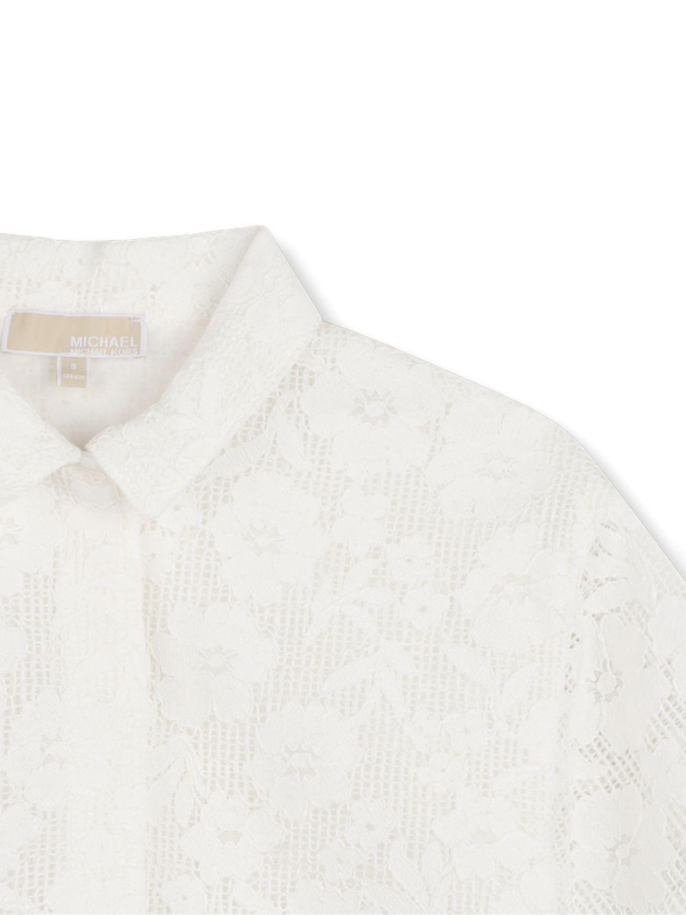 Camicia bianca per bambina R30645 117 Michael Kors Kids 