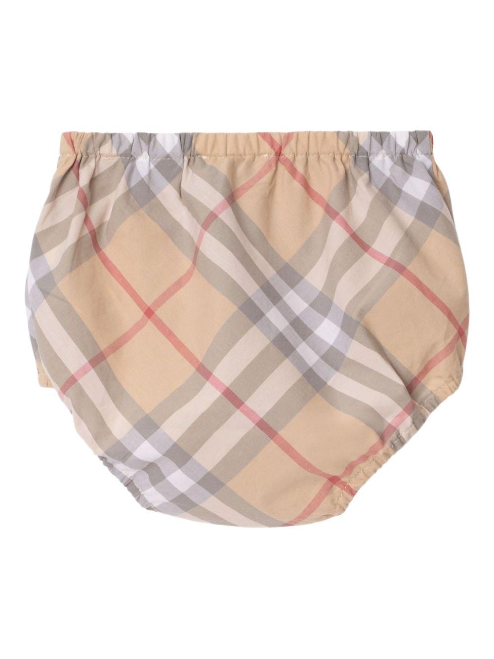 Abito beige chiaro per neonata 8109083 A2205 Burberry Kids 