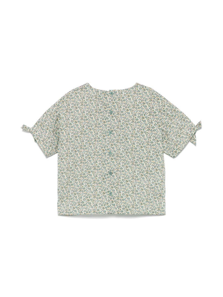 Top verde per bambina P25CC106C4139 577 Il Gufo 