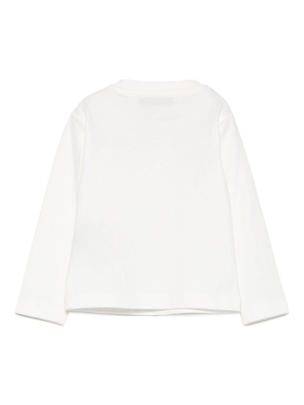 T-shirt bianca per neonato<BR/><BR/> TIA25017TS O-W Trussardi Kids 