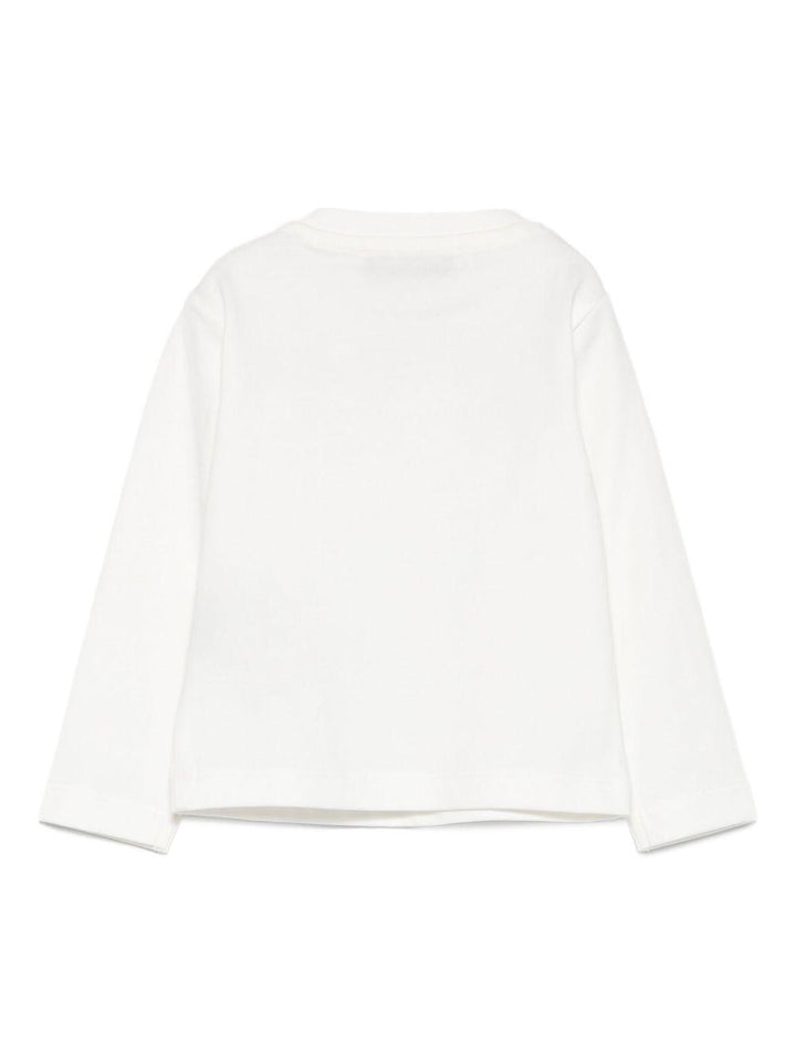 T-shirt bianca per neonato<BR/><BR/> TIA25017TS O-W Trussardi Kids 