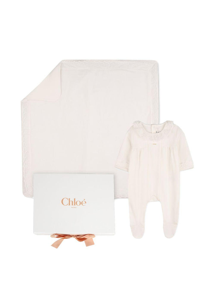 Tutina/coperta bianca per neonata C20925 117 Chloe 