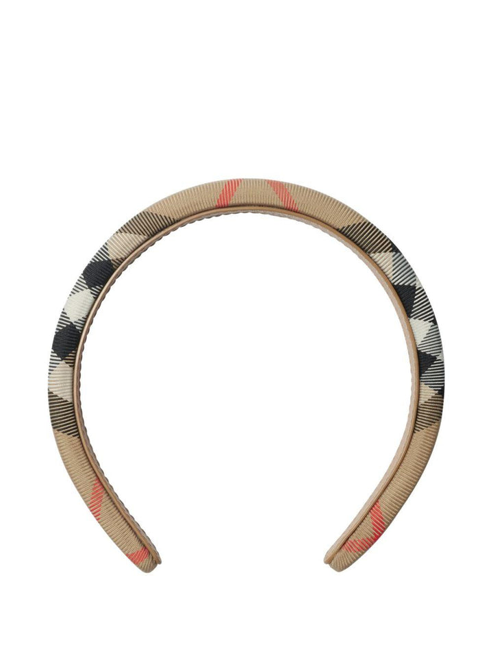 Cerchietto beige sabbia per bambina 8108699 B9368 Burberry Kids 