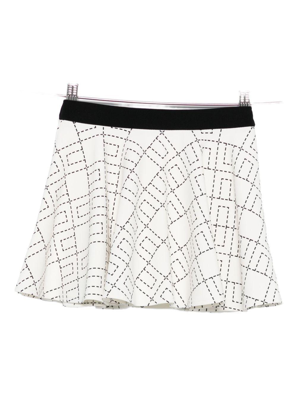 Gonna bianca per bambina EGGO0510GA023 D577 Elisabetta Franchi Kids 
