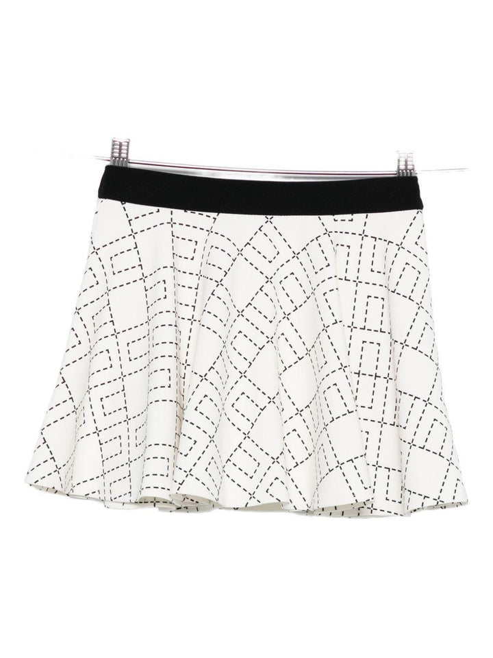 Gonna bianca per bambina EGGO0510GA023 D577 Elisabetta Franchi Kids 