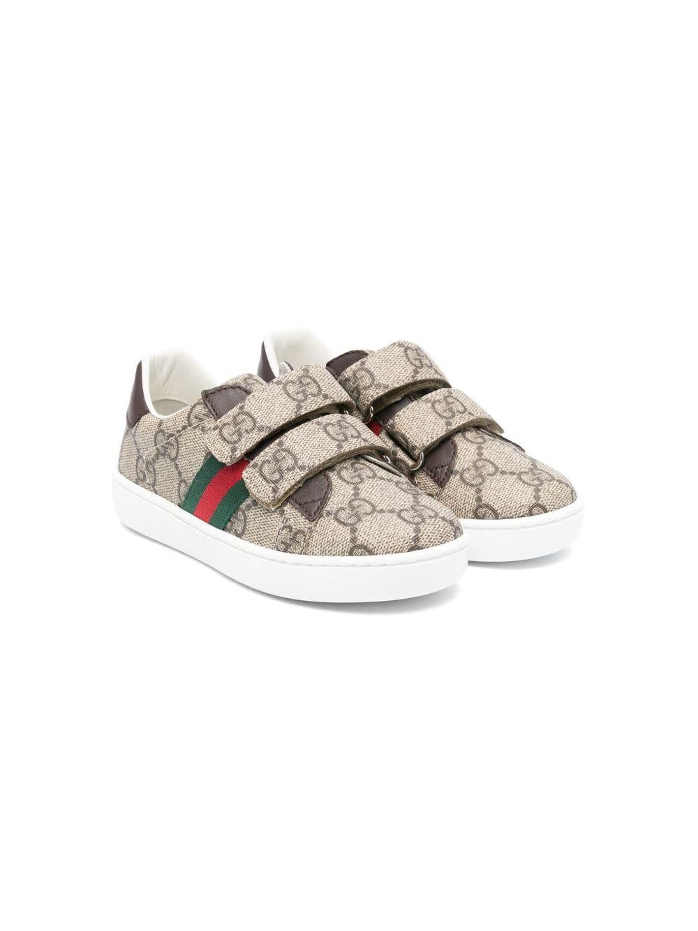 Sneakers marrone/beige per bambino 463088FACYF 9753 Gucci Kids 