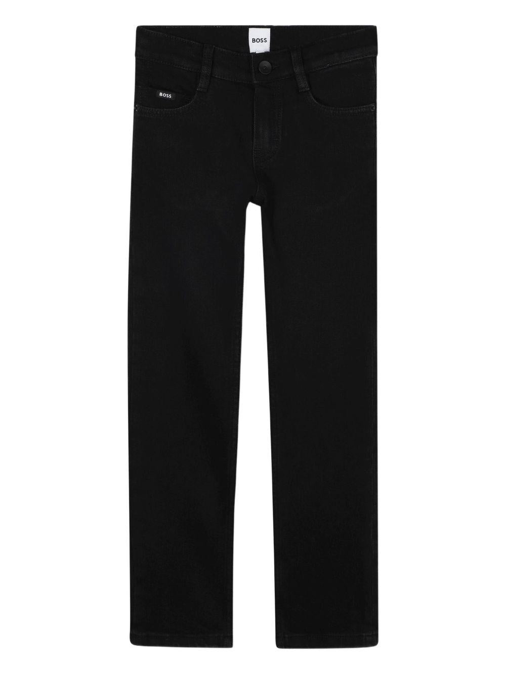 Pantalone nero per bambino J52310 09B Boss Kids 