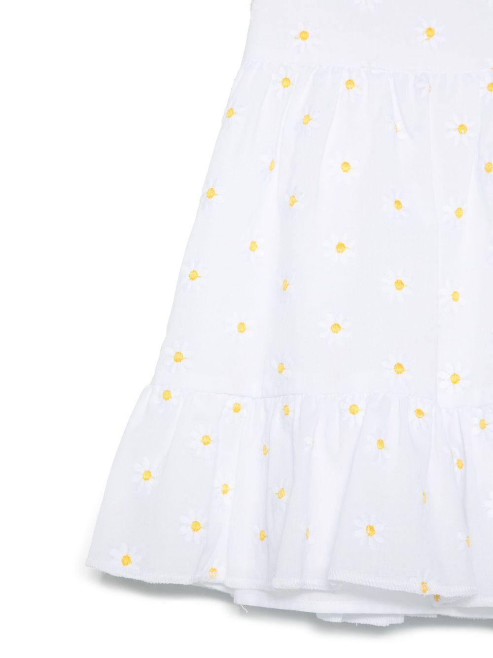 Abito bianco per bambina P25VA330C5053 010 Il Gufo 