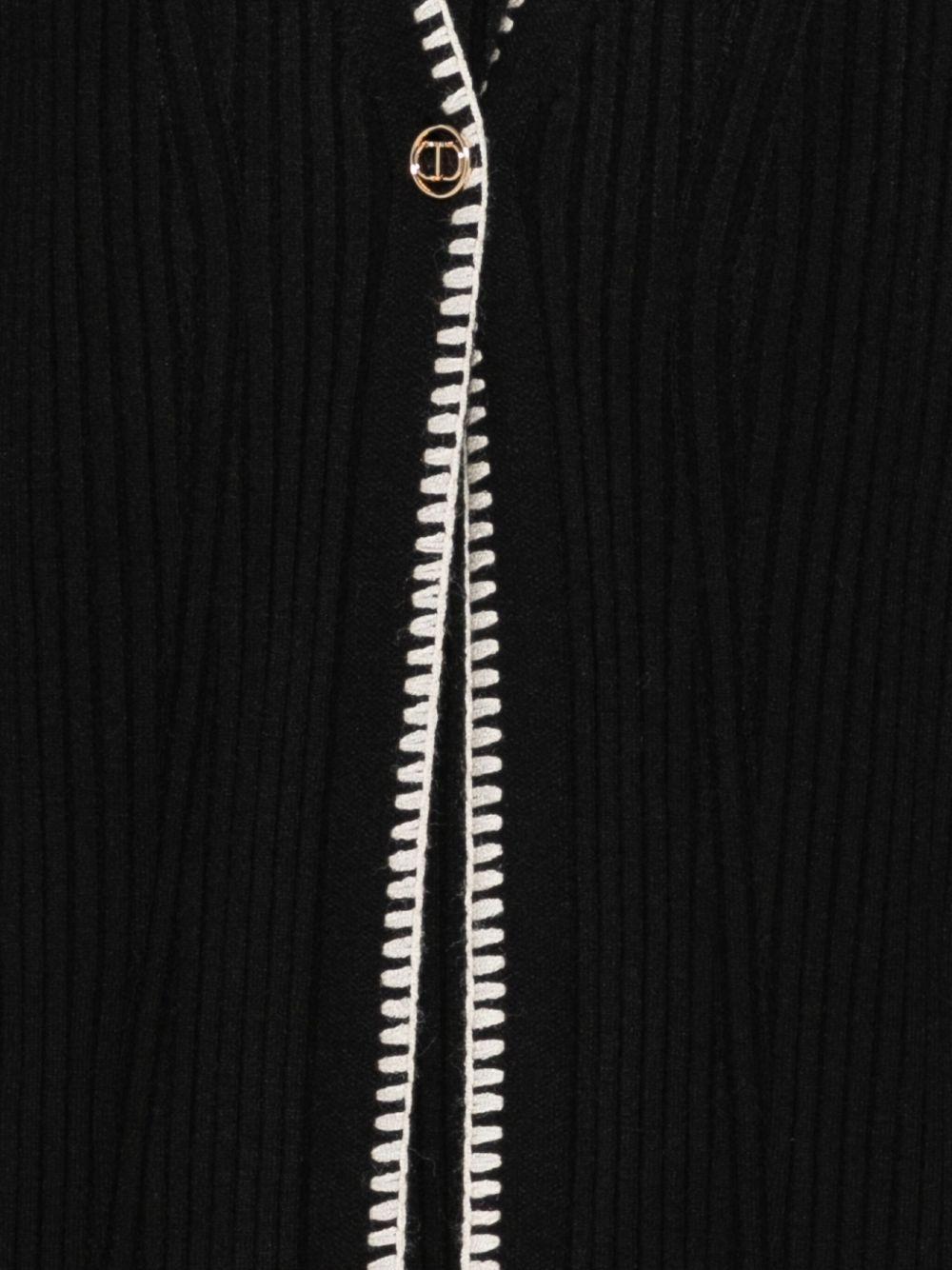 Cardigan nero per bambina 252GJ3090 00006 Twin Set 