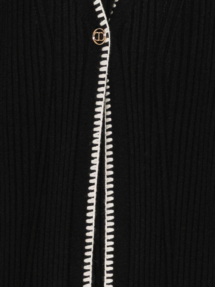 Cardigan nero per bambina 252GJ3090 00006 Twin Set 