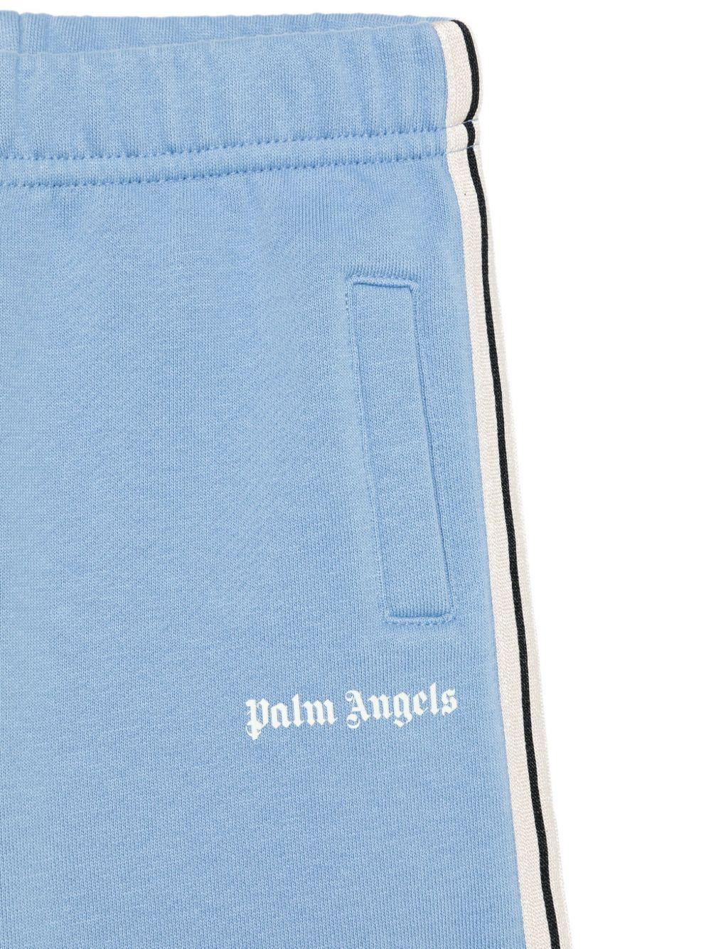 Pantalone blu polvere per neonato PB4X003F25FLE001 4203 Palm Angels Kids 