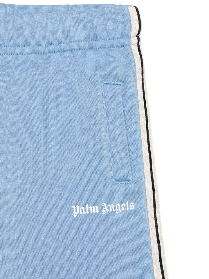 Pantalone blu polvere per neonato PB4X003F25FLE001 4203 Palm Angels Kids 
