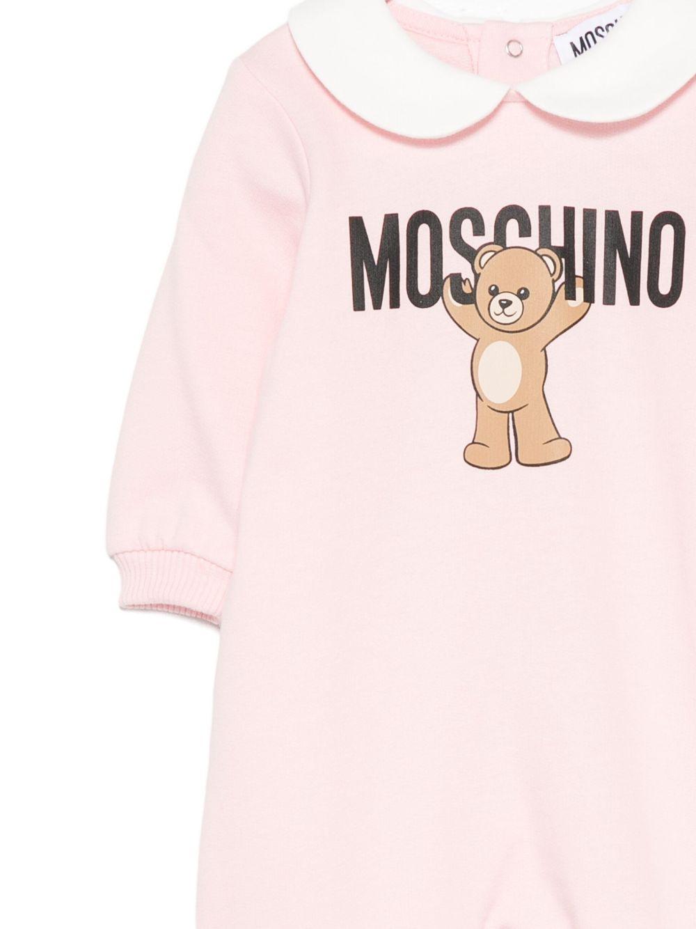 Tutina rosa chiaro per neonata MXY037LCA40 50209 Moschino Kids 