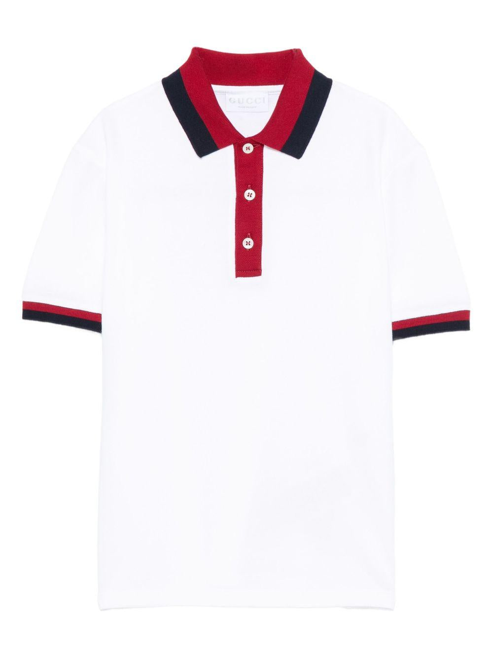 Polo bianca per bambino 825164XJHAN 9250 Gucci Kids 