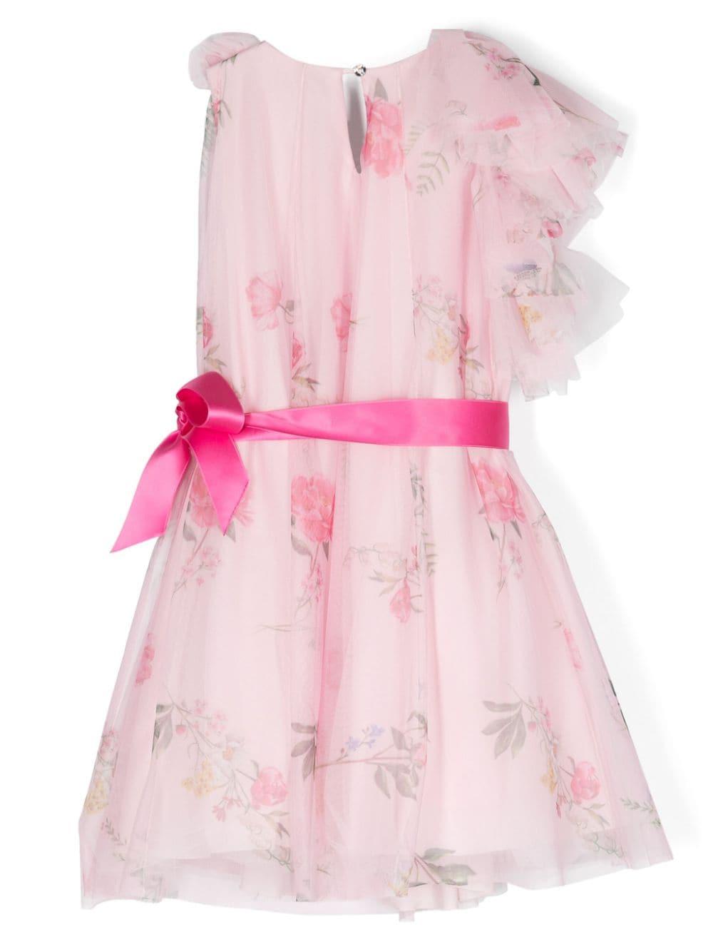 Abito rosa per bambina in tulle