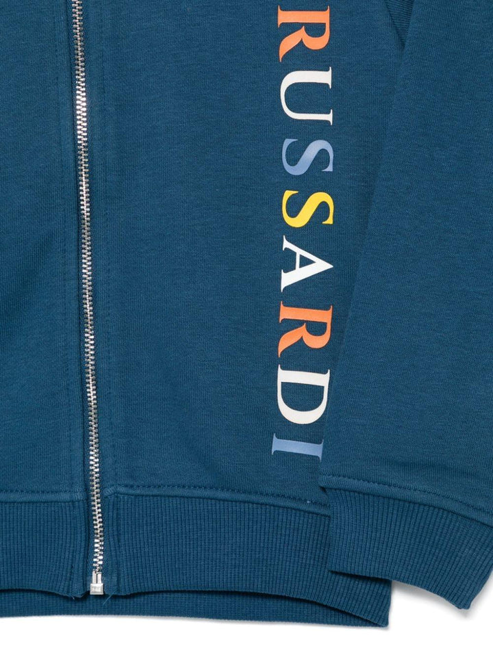 Ocean Blue Sweatshirt for Kids with Logo
