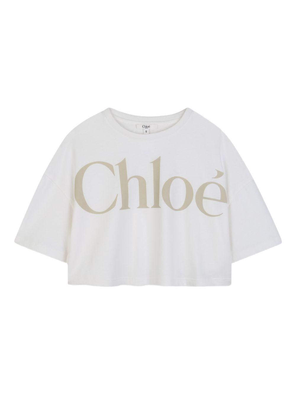 T-shirt bianca per bambina C20859 117 Chloe 