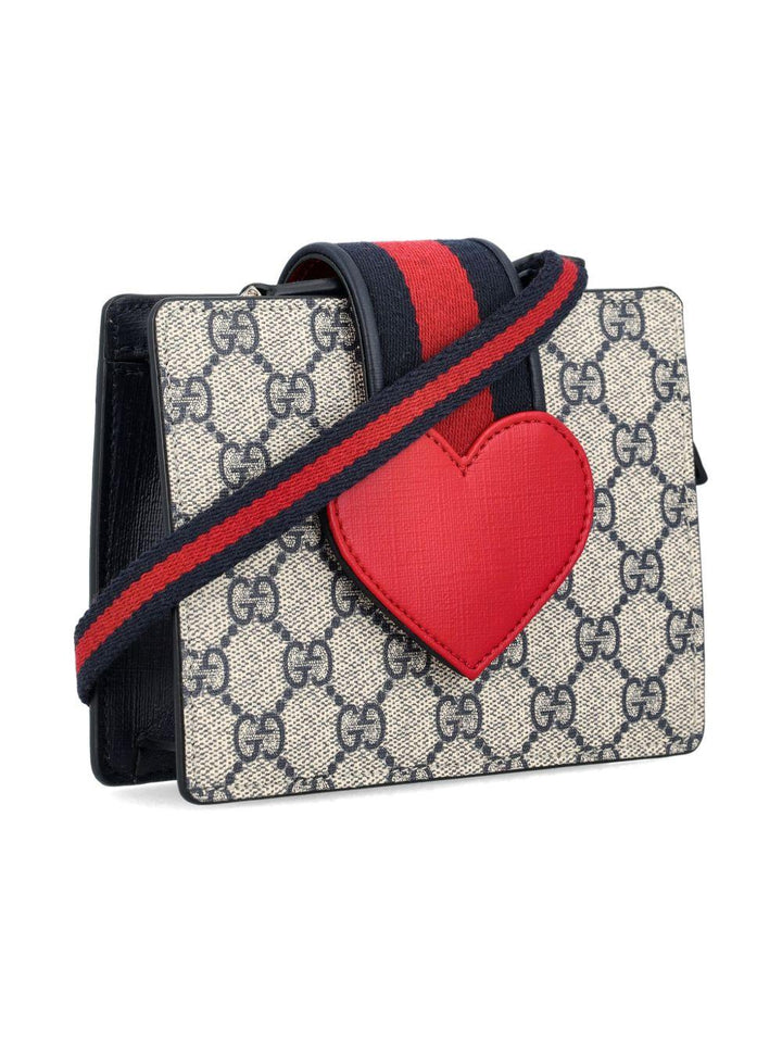 Borsa beige/blu/rosso per bambina