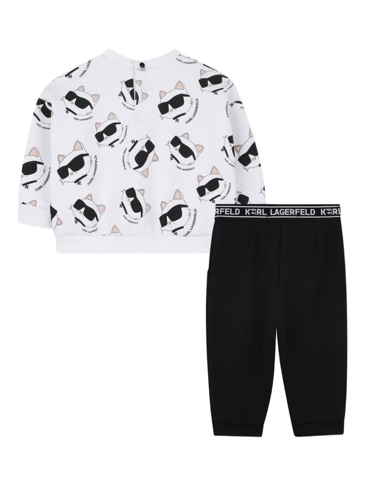 Completo nero/bianco per neonato Z30656 N50 Karl Lagerfeld Kids 