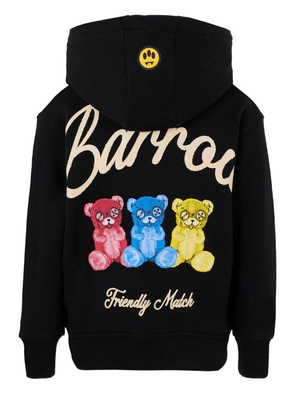 Felpa nera per bambino F5BKJUHS102 110 Barrow Kids 