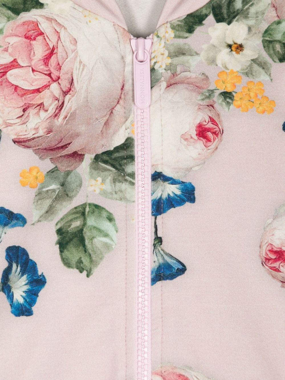 Giacca rosa/multicolore per bambina 19D8004002 6684 Monnalisa Kids 