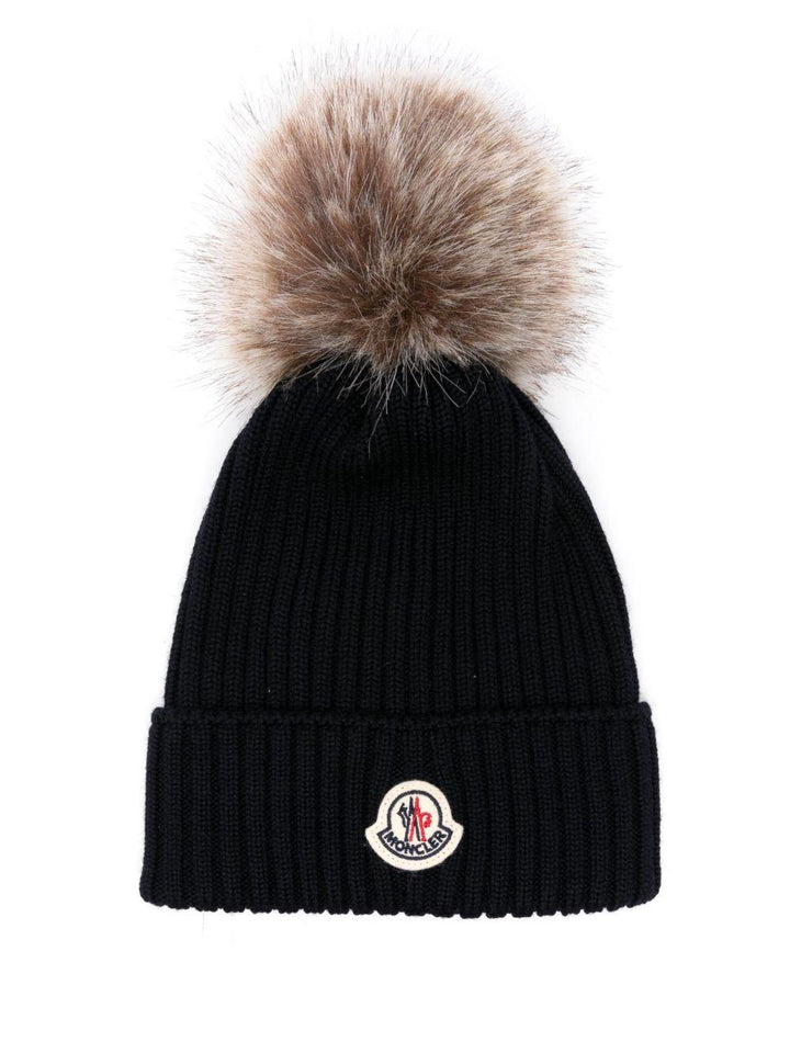 Cappello blu notte per bambino 9543B00011A9327 742 Moncler Kids 