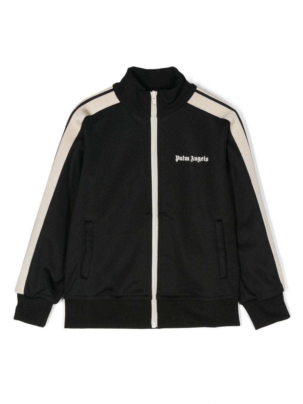 Black sweatshirt for boys with logo