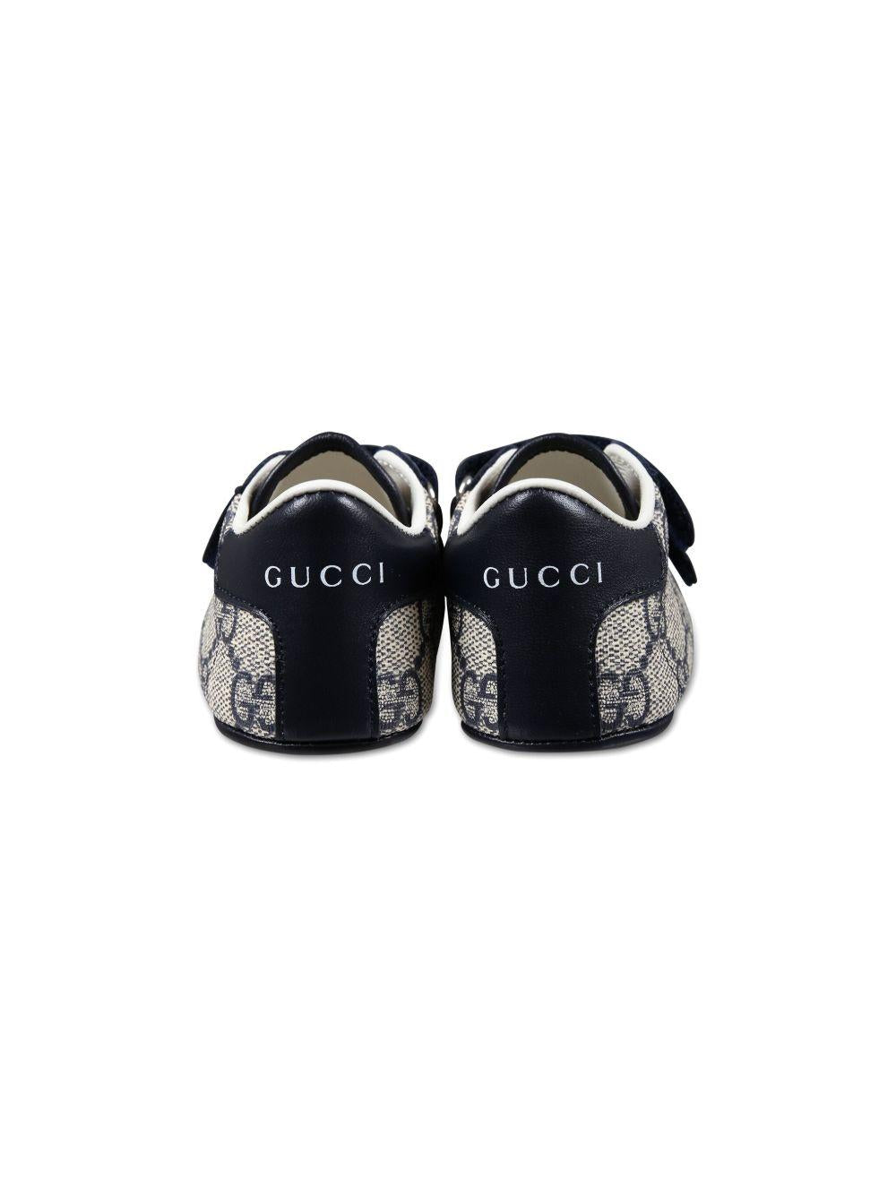 Sneakers blu beige per neonato 772387FACX3 4054 Gucci Kids 