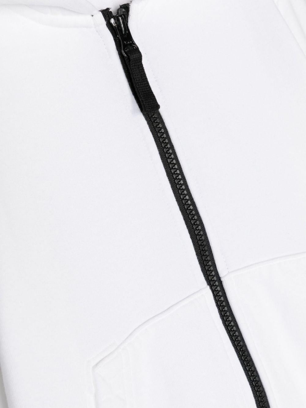 White sweatshirt for boys with logo