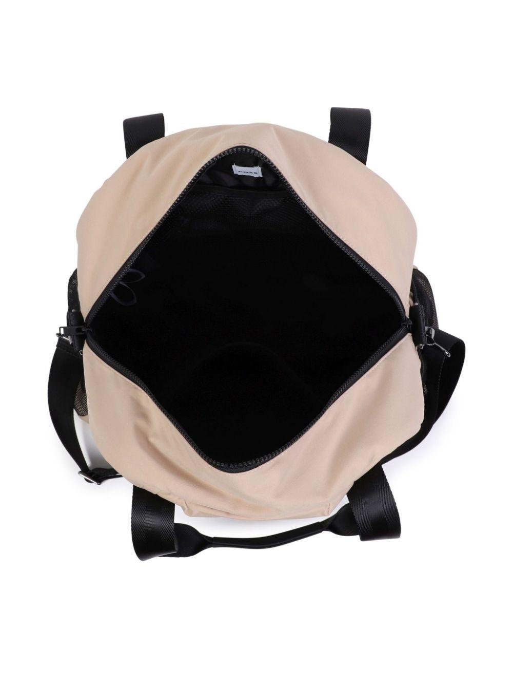 Borsa mamma beige con logo