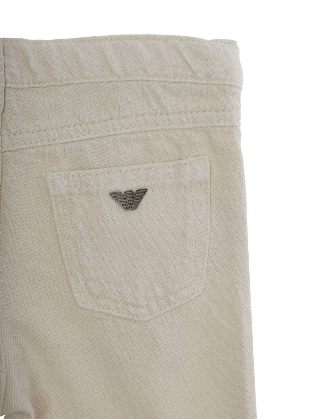 Pantalone beige per neonato EB000758AF16164 U1156 Emporio Armani Kids 