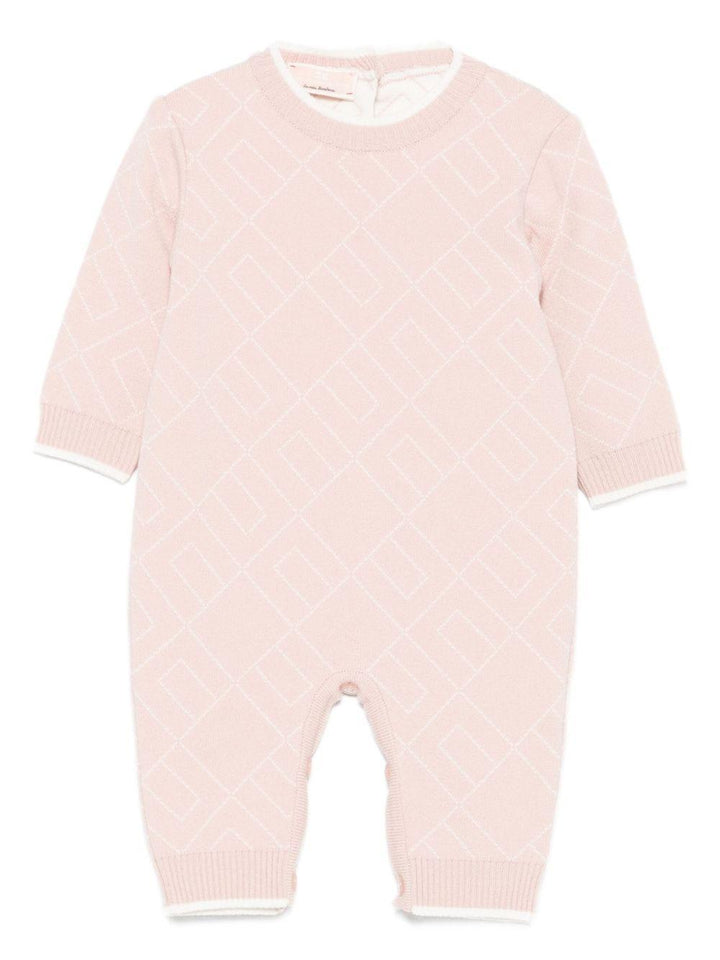 Tutina rosa per neonata ENTU142CFL229 D770 Elisabetta Franchi Kids 